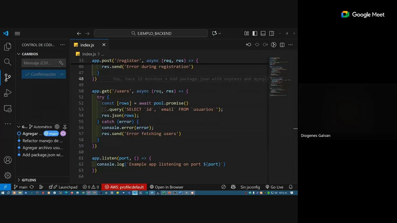 Diseño y Desarrollo de servicios web y API 28/10/25