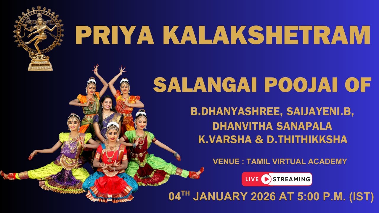 #Live: Salangai Poojai of | B.DHANYASHREE, SAIJAYENI.B, DHANVITHA SANAPALA K.VARSHA & D.THITHIKKSHA