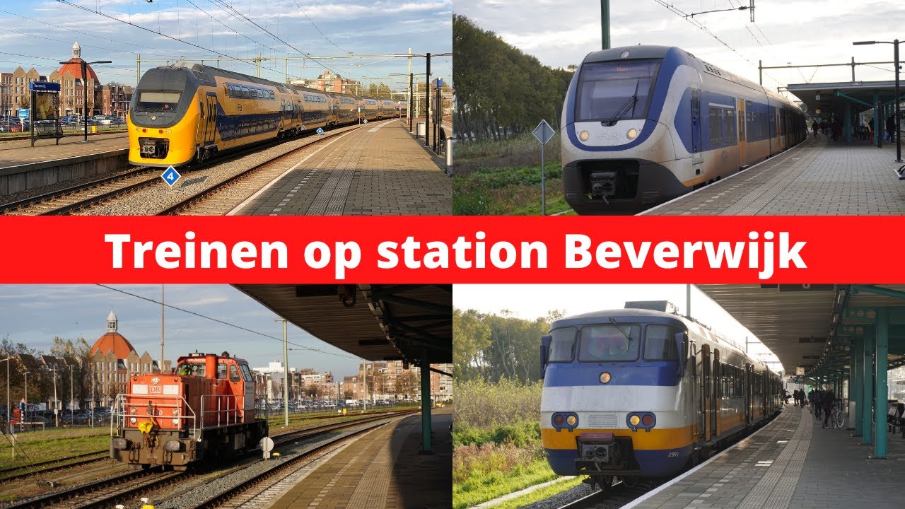 Treinen op station Beverwijk - 31 oktober 2020