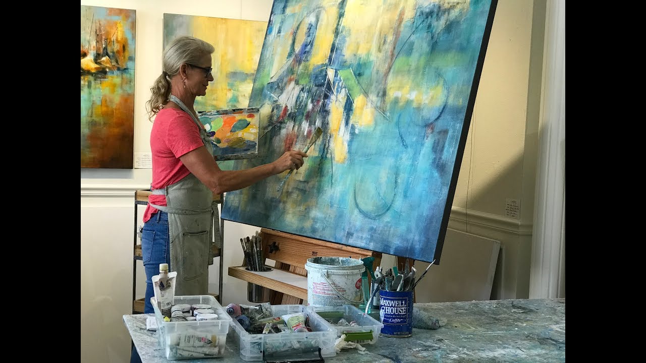 Meet Sarasota Artist, Meg Krakowiak, Contemporary Abstract Artist