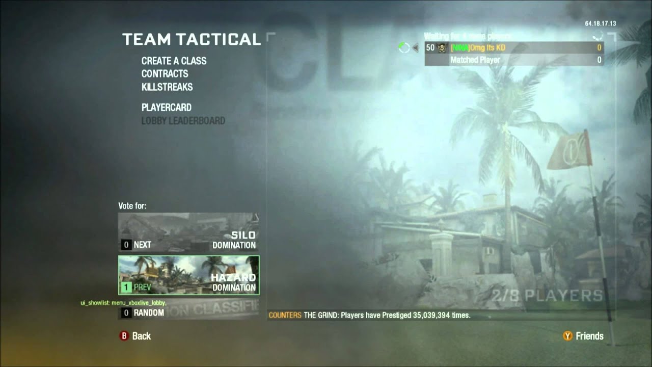 Модификации для обмена файлами Call of Duty Black Ops XP Lobby