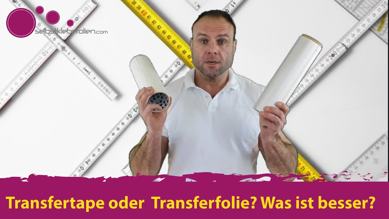 Transfertape oder  Transferfolie - Was ist das bessere Application Tape