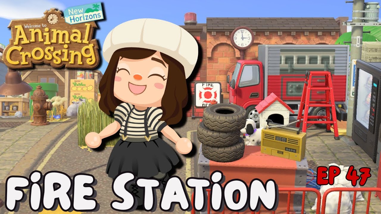 I BUILT a Fire Station in Animal Crossing! EP 47 | ACNH - Rottingham