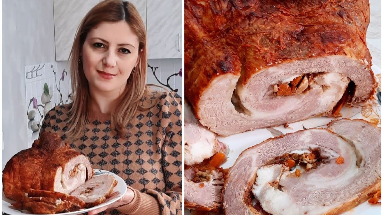 Համեղ խորտիկ/Խոզի մսով ռուլետ//Вкусный рулет из пузанины свинины/Pork roll