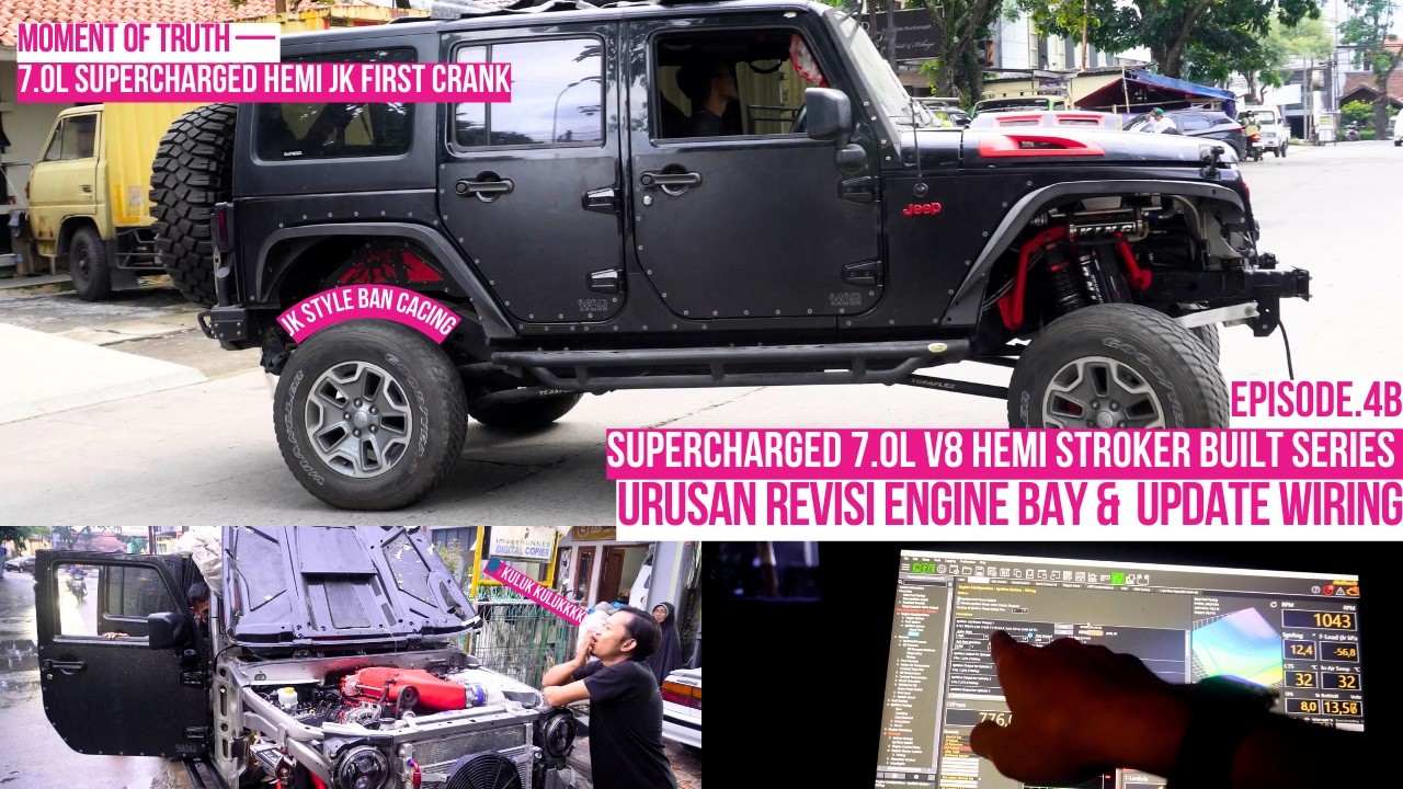 Supercharged 7.0L V8 HEMI Stroker Build Series (Ep. 4B) — Urusan Revisi Engine Bay & Update Wiring