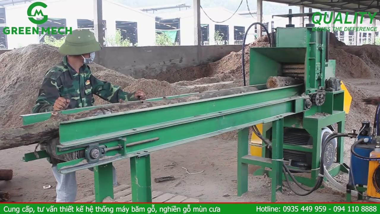 Lắp đặt máy nghiền mùn cưa 2 tấn tại Quảng Ninh | MÁY NGHIỀN GỖ GREEN MECH