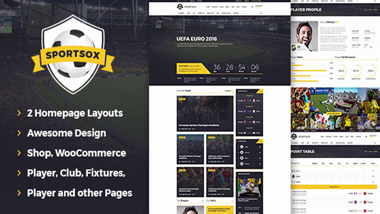 Sportsox | Sport Team Clubs PSD Template | Themeforest Website Templates and Themes