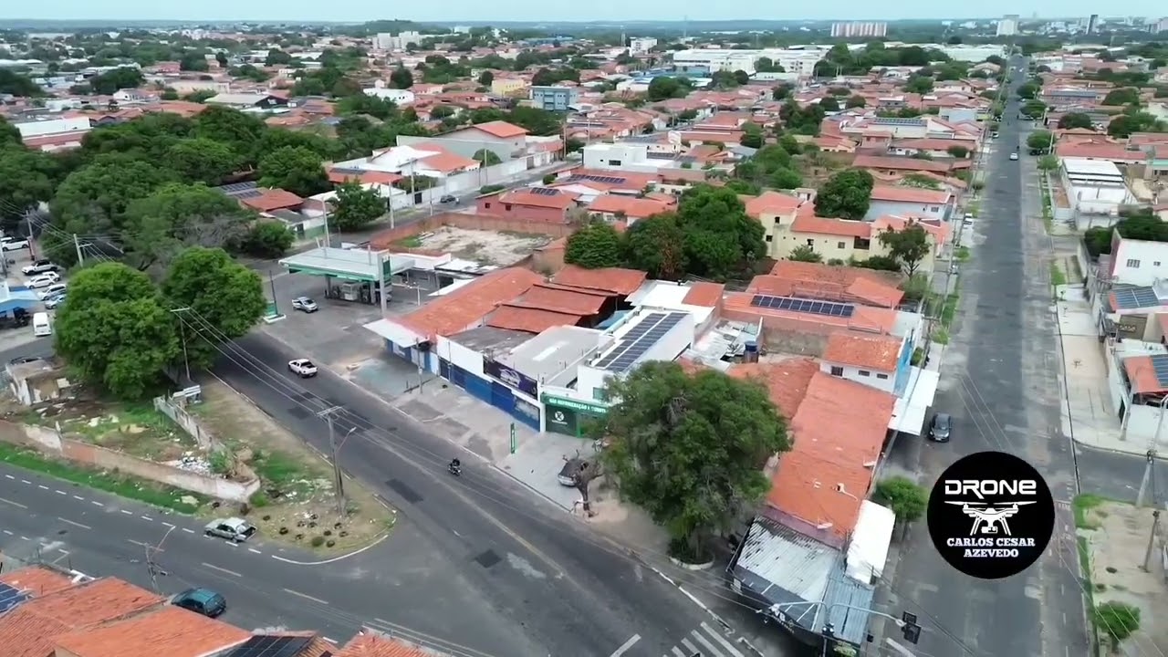 Drone grava a Rua Ceará zona norte de Teresina