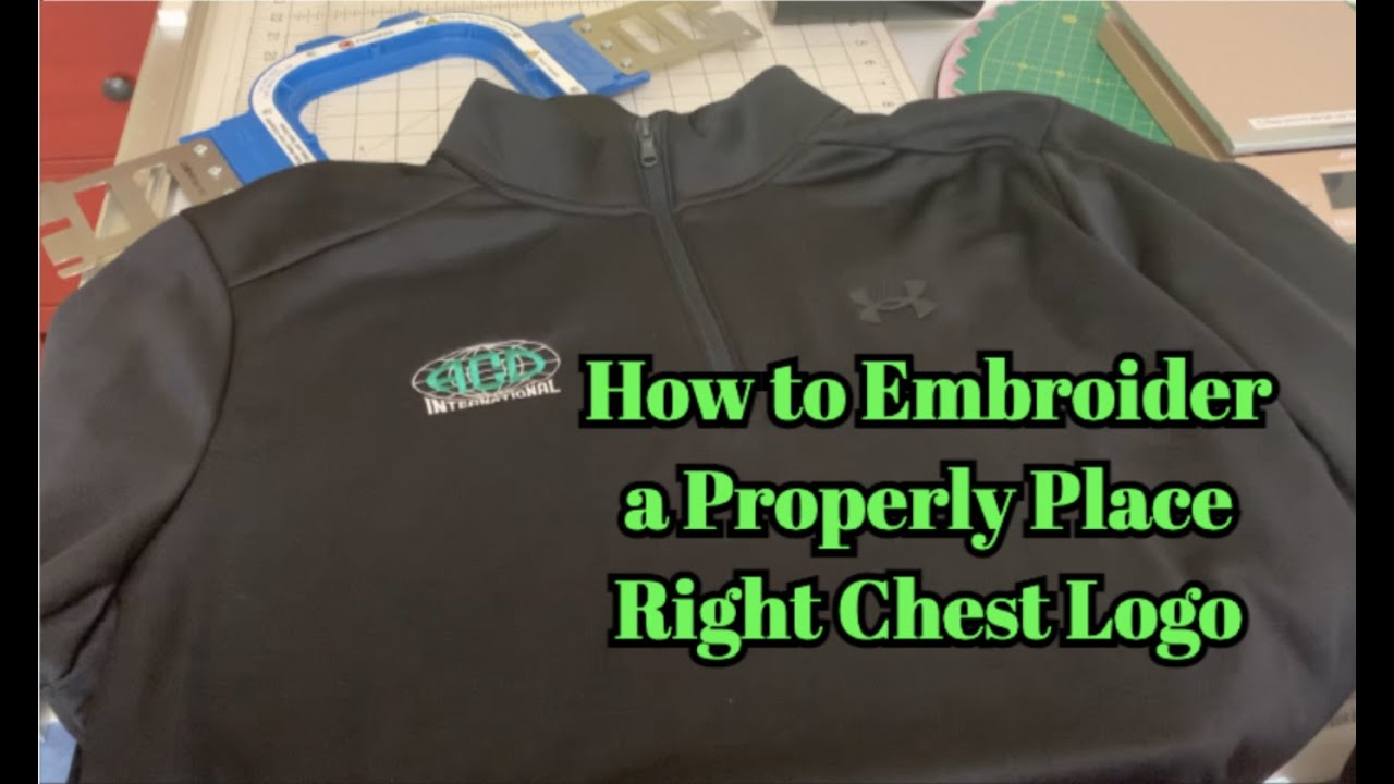 How to Properly Place and Embroider Right Side Logos on Business Shirts! Working on Customer Orders!
