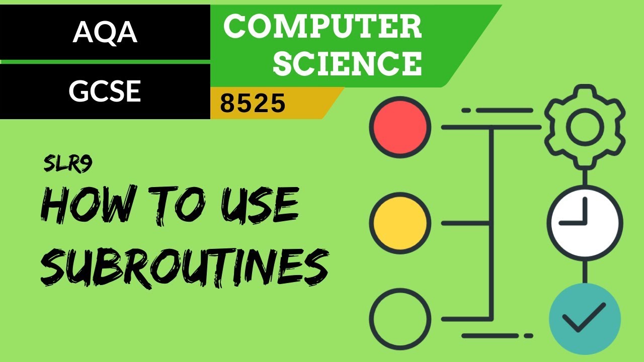 57. AQA GCSE (8525) SLR9 - 3.2  How to use subroutines