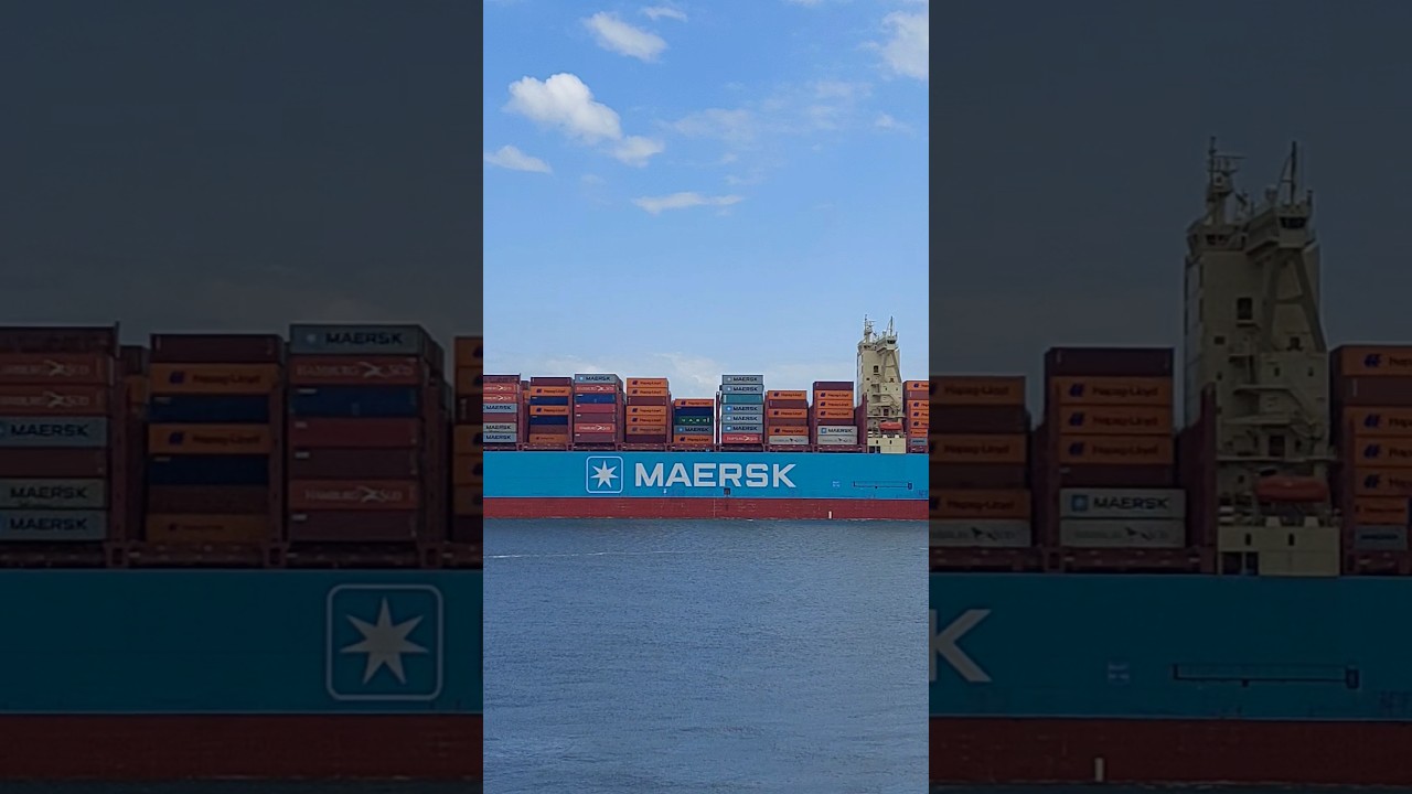 MORTEN MAERSK - Elbe🌊👍😍#schiffe #containerschiff #containership #ship #schiff #schiffe #schifffahrt