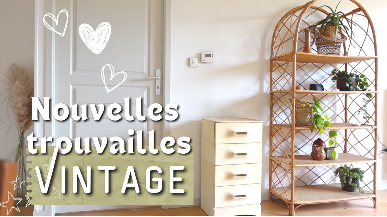 Mes plantes 🪴 & nouveaux meubles vintage 🤍 | VLOG déco ✨