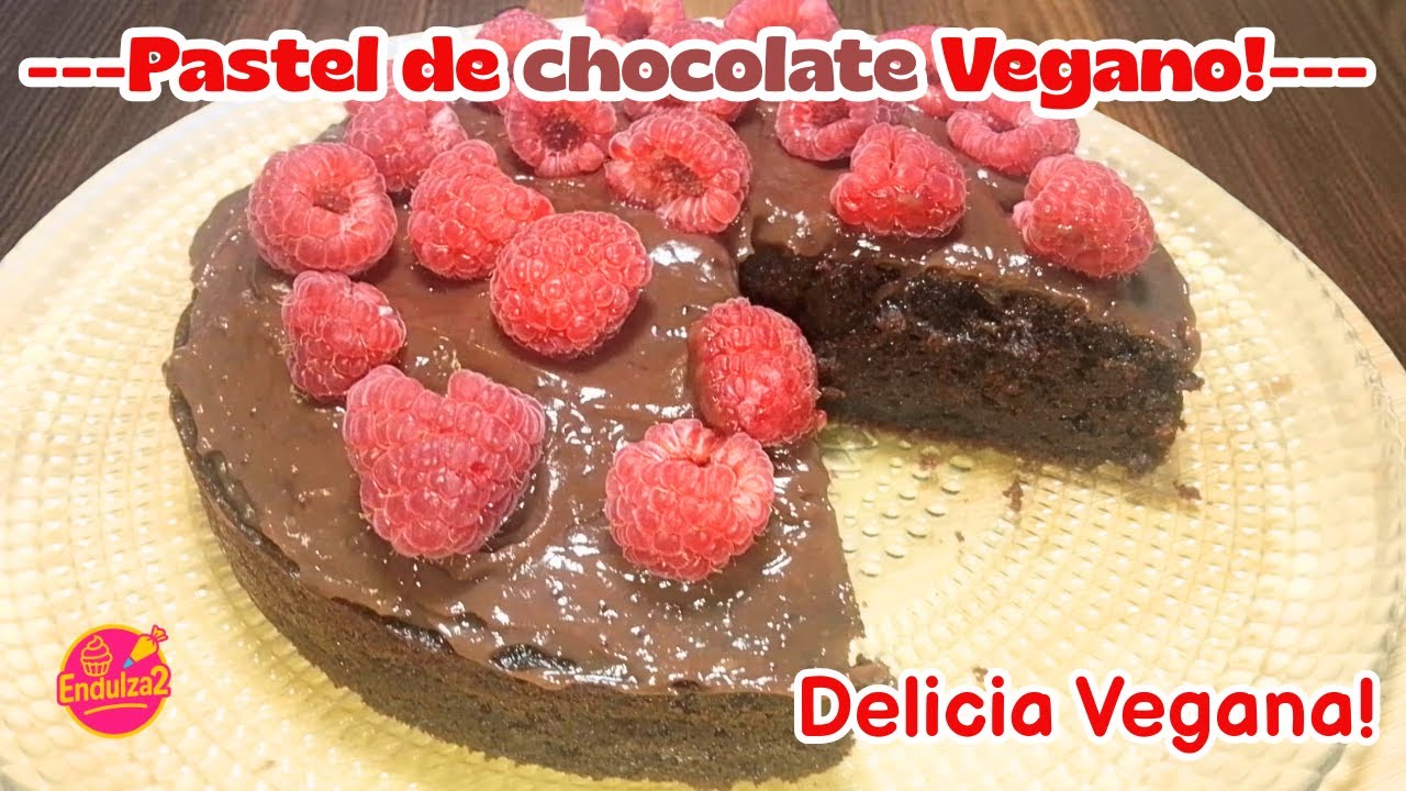----PASTEL VEGANO DE CHOCOLATE Y FRAMBUESAS---MEJOR IMPOSIBLE!!