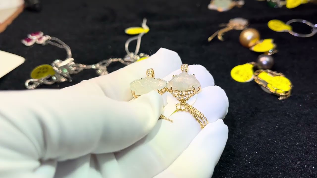 宝石 钻石 翡翠 18k ( 天时 地利 人和 ～天时排第一）