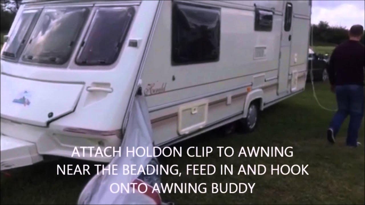 Awning Buddy the easy way to erect your awning with a few easy steps
