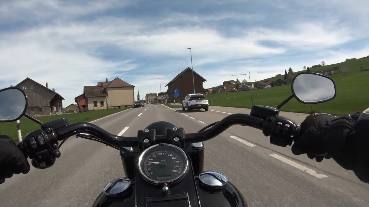 🇨🇭Harley Davidson Fatboy S Rideout to Appenzell Show Diary| Pure Exhaust Sound [4K]
