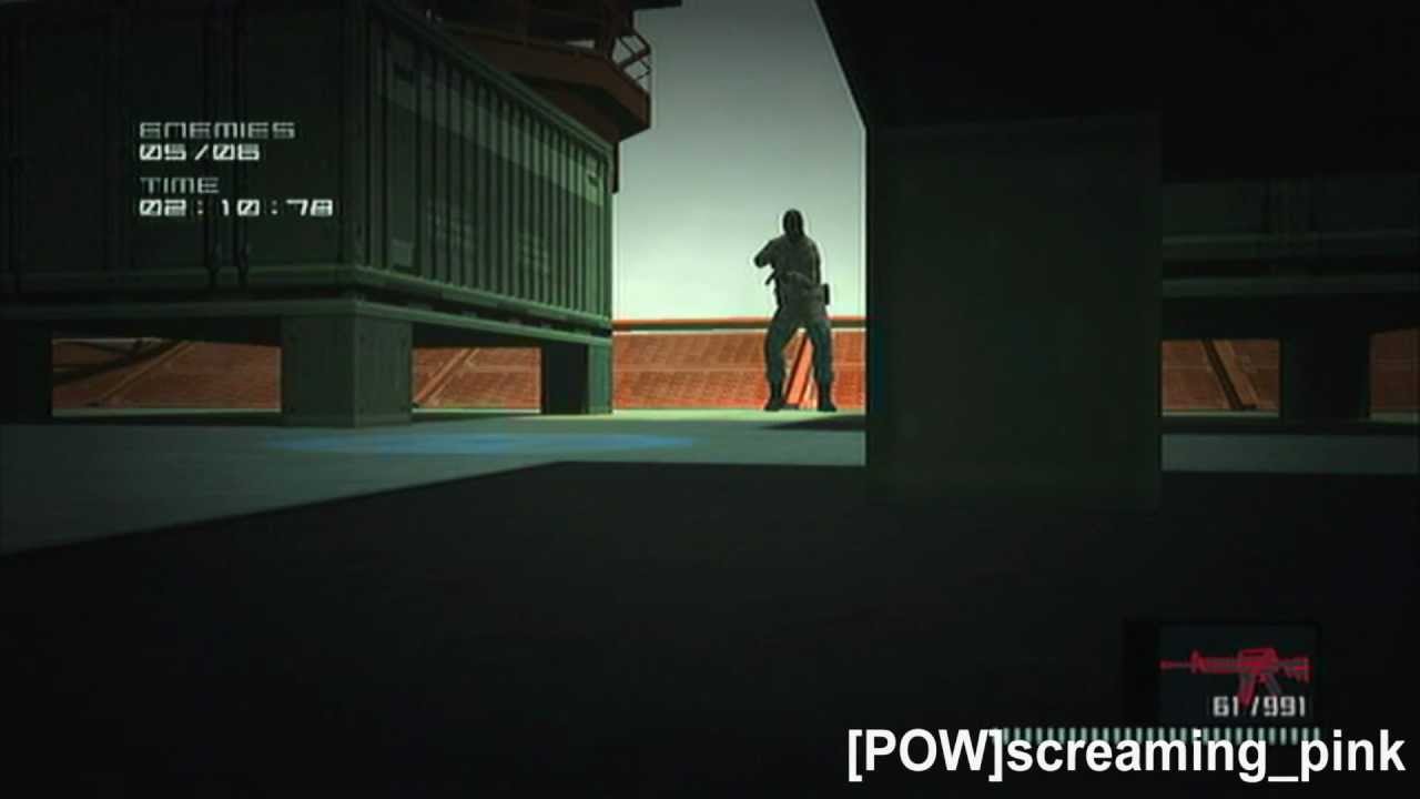 Snake (MGS1) Hold Up Mode levels 1-10 MGS 2 HD VR Missions Part 73