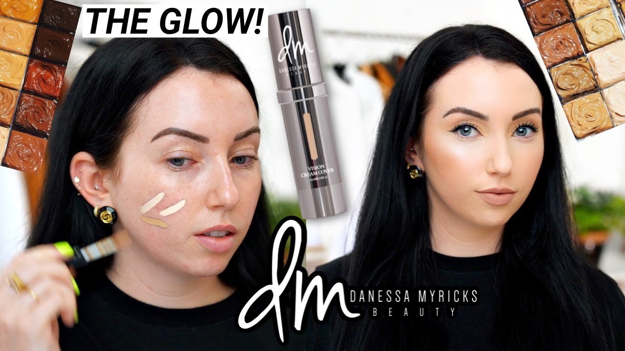 FULL COVERAGE & Glowy?! Danessa Myricks Vision Cream Cover Foundation | Review & Demo Fair Skin