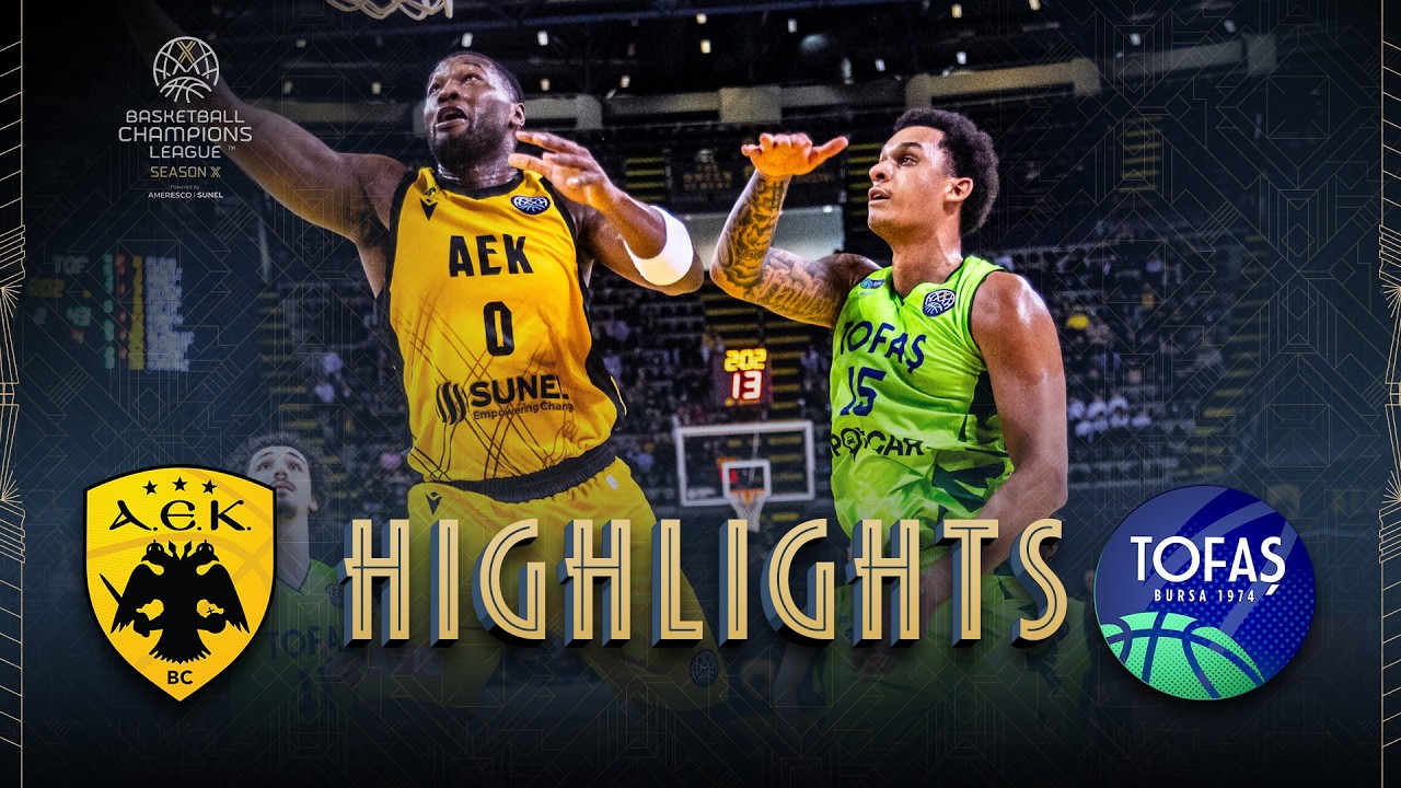 AEK BC v Tofas Bursa | Round of 16 | Highlights | #BasketballCL 2025-26