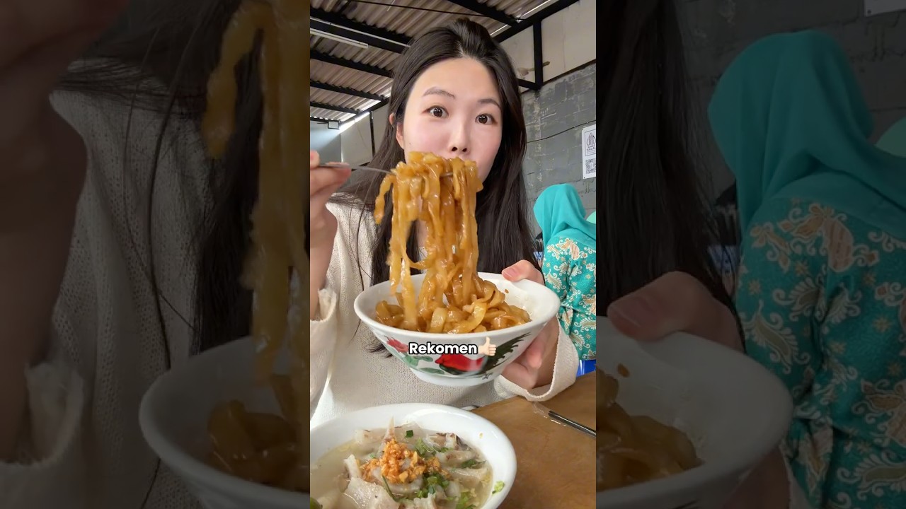 COBAIN BAKSO GEPENG YG VIRAL DAN RAME! MANTAPP #orangkorea #makananindonesia
