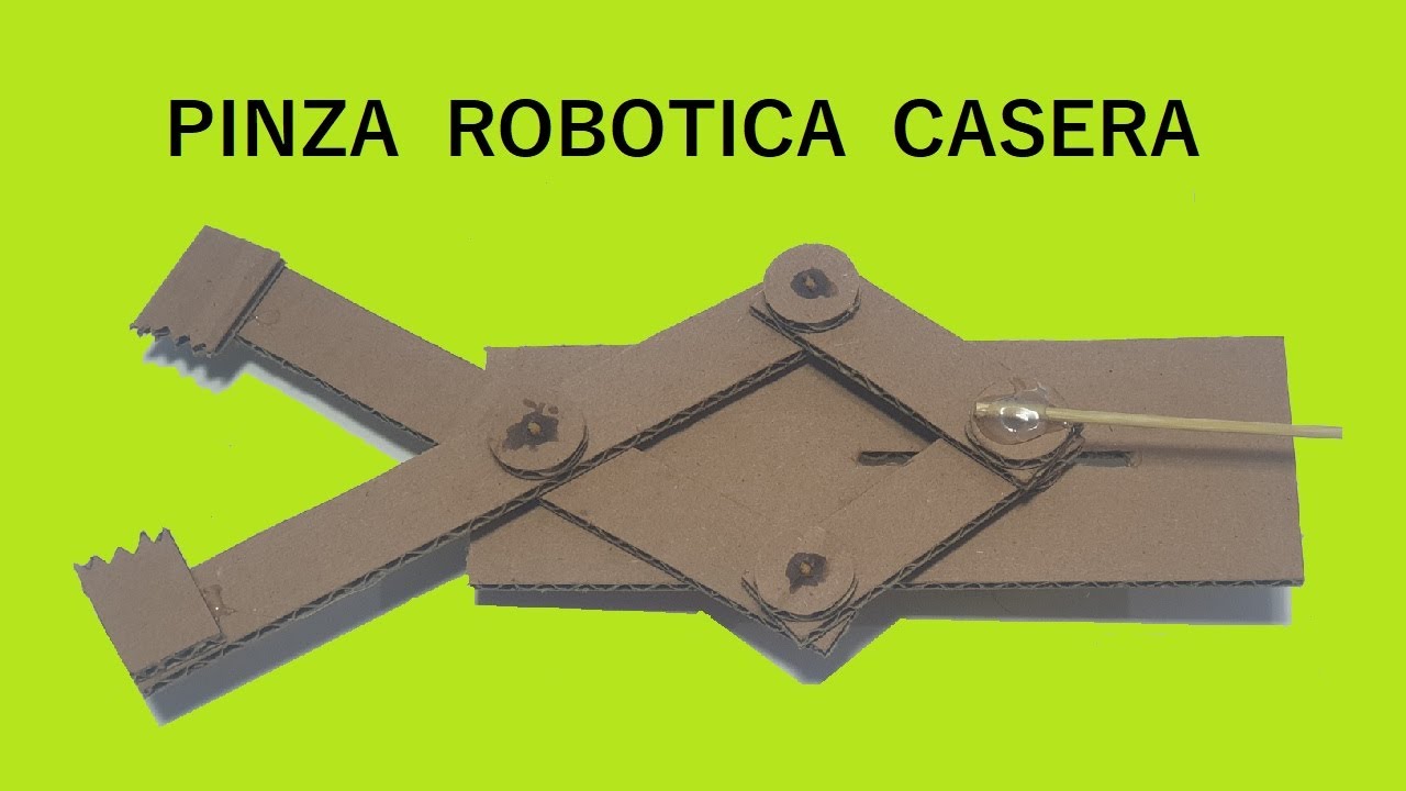 Como Hacer una PINZA ROBOTICA Casera
