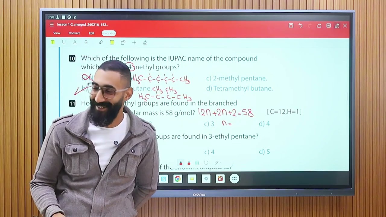 3rd secondary - homework two - organic chemistry 2026