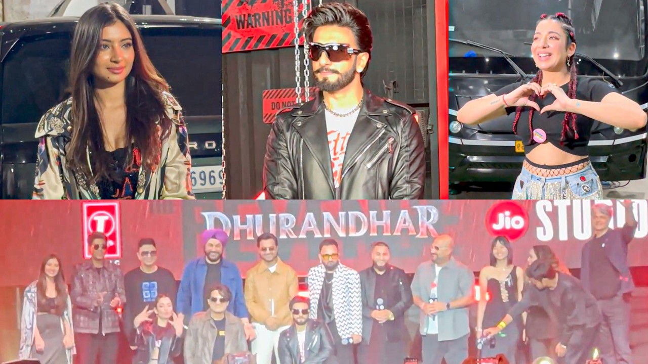 UNCUT Dhurandhar 2 AARI AARI Song Launch: Ranveer Singh, Sara Arjun, Jasmine Sandlas & Khan Saab