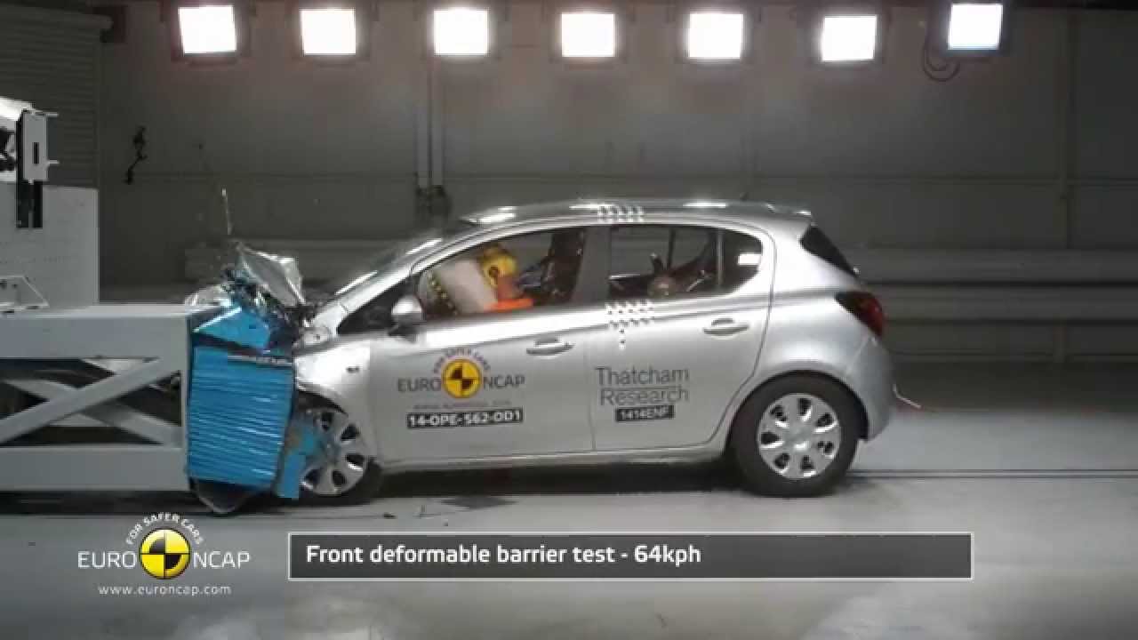 Euro NCAP Crash Test of Opel Vauxhall Corsa 2014