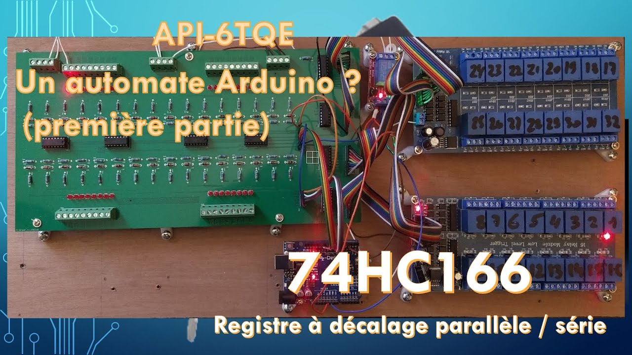 Réaliser un automate avec un Arduino ... mission possible.  Le registre à décalage 74HC166.