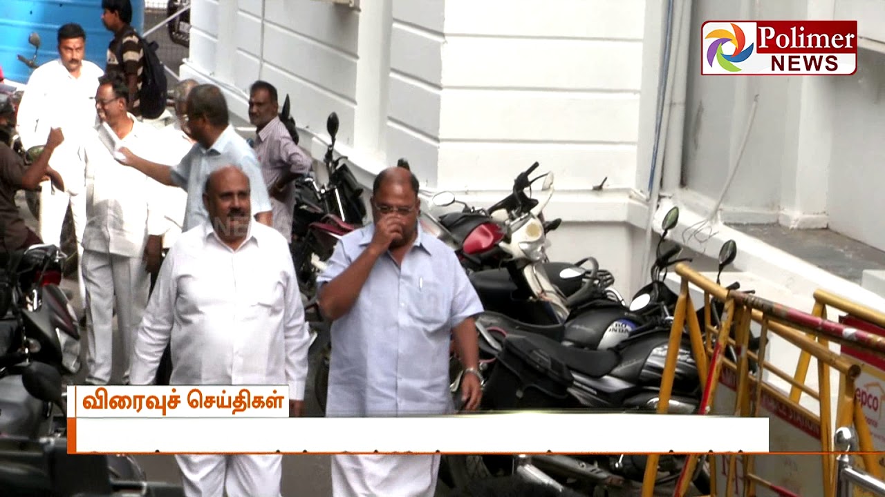 MLA Vetrivel meets Speaker Dhanapal to explain about his support to CM | Polimer News