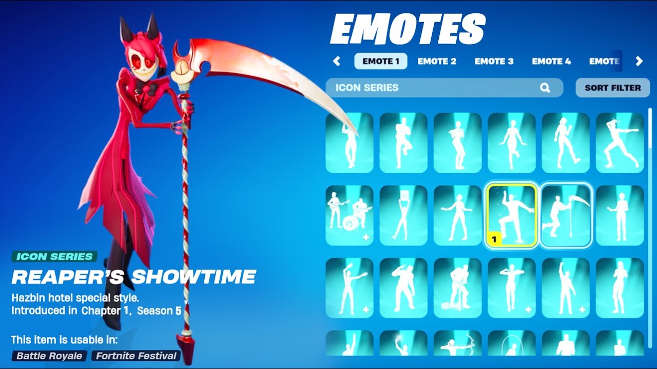 ALASTOR Doing Fortnite Dances & Emotes (Hazbin Hotel)