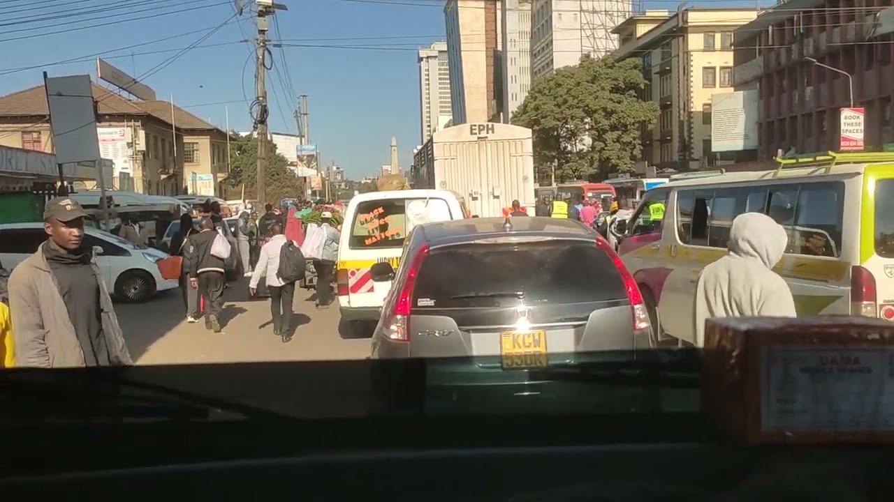 Nairobi City streets today morning after yesterday's Gen Z protests 