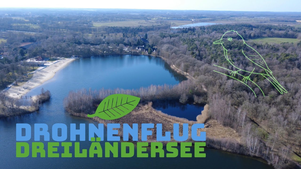 Drohnenflug am Dreiländersee in Gronau