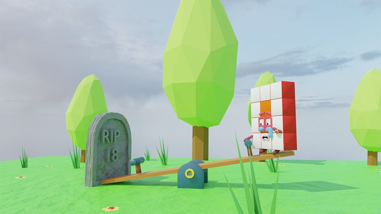 [3D ANIMATIONS] When brother is away! Numberblocks 12 so sad