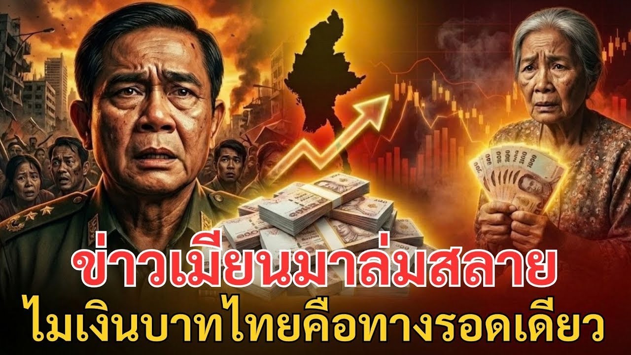 ข่าวเมียนมาล่มสลาย! เจาะลึกทำไมเงินบาท ไทยคือทางรอดเดียวในวิกฤตเศรษฐกิจ 2569