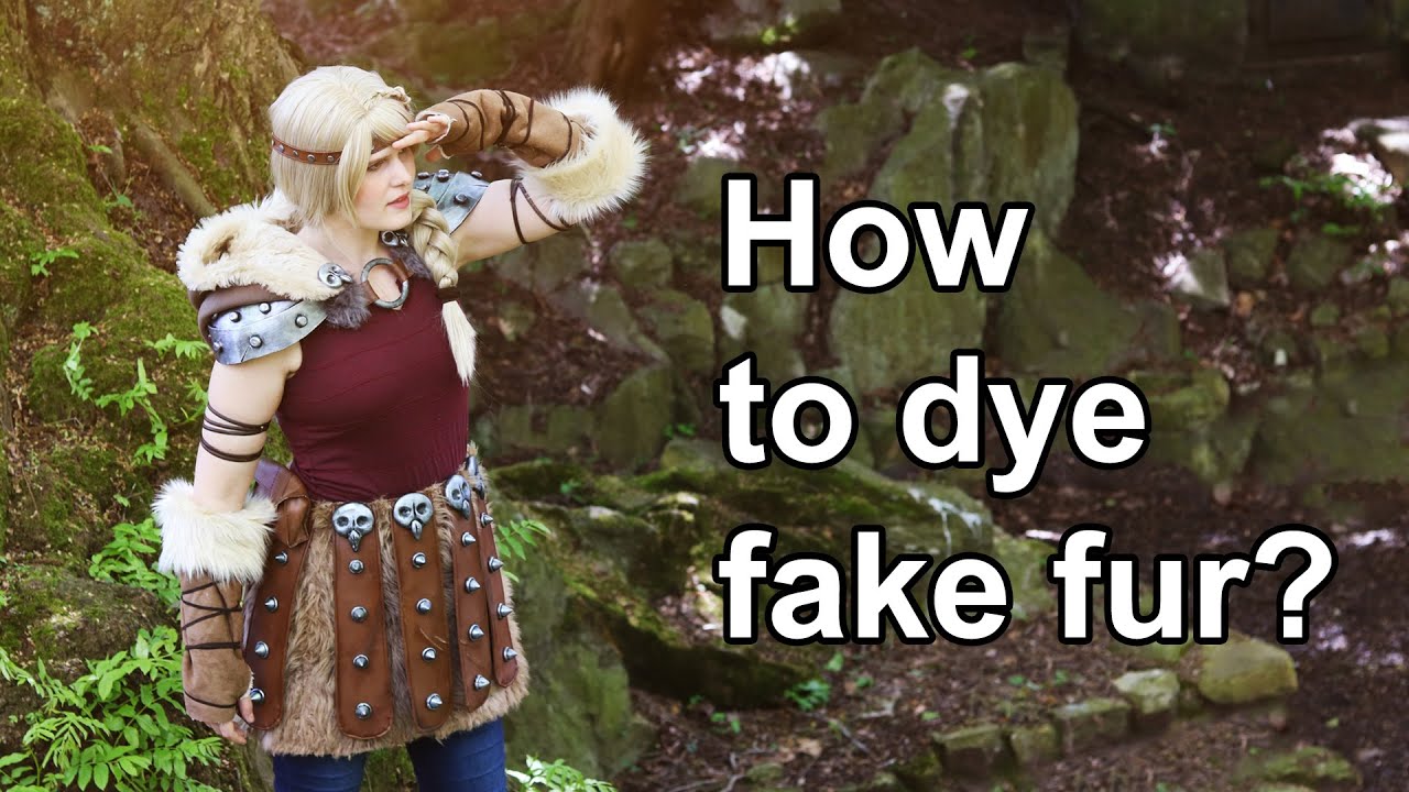 How to dye fake fur - tutorial