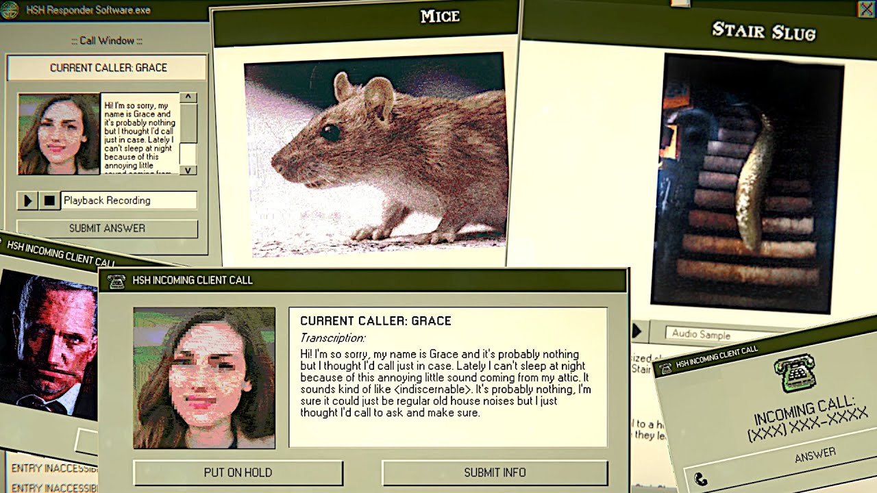 Work At A Home Safety Hotline For Monsters Pests & Normal Hazards In This Horror Game