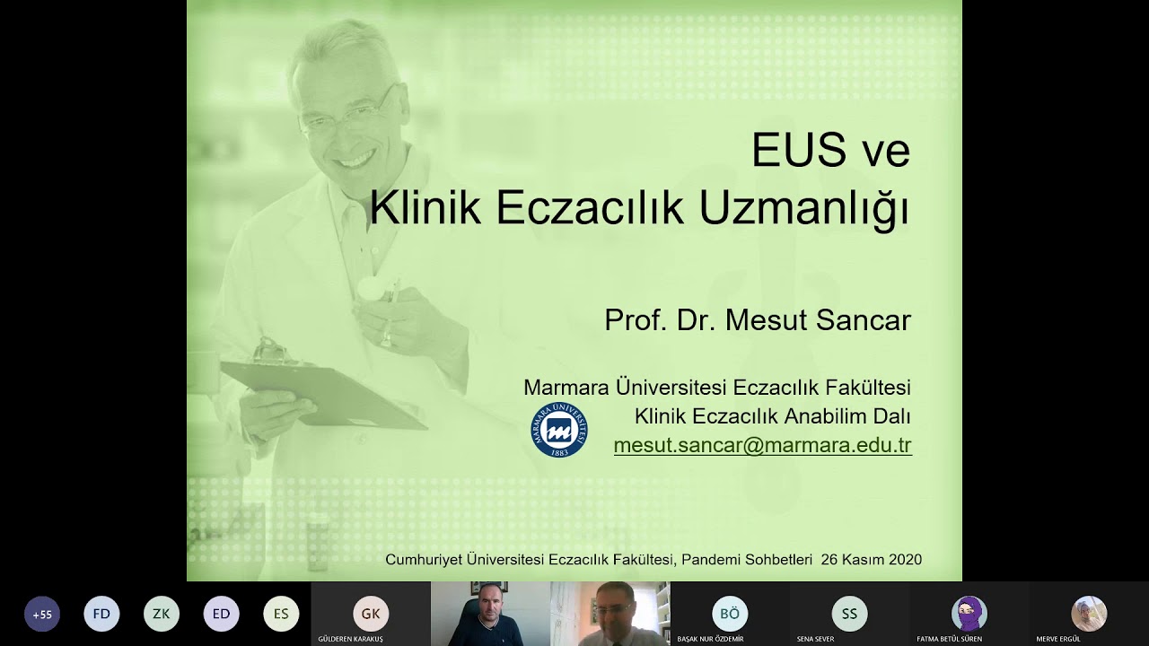 Cumhuriyet Eczacılık Pandemi Sohbeleri 3 (Prof. Dr. Mesut SANCAR)  (26.11.2020)