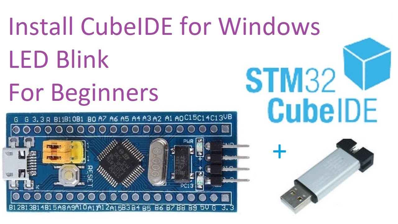 11. Install STM32 CubeIDE and LED blink program for Windows (OpenOCD included)