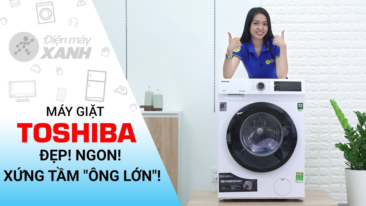Máy giặt lồng ngang Toshiba Inverter 8.5 Kg: rất đáng để lựa chọn (TW-BH95S2V WK)