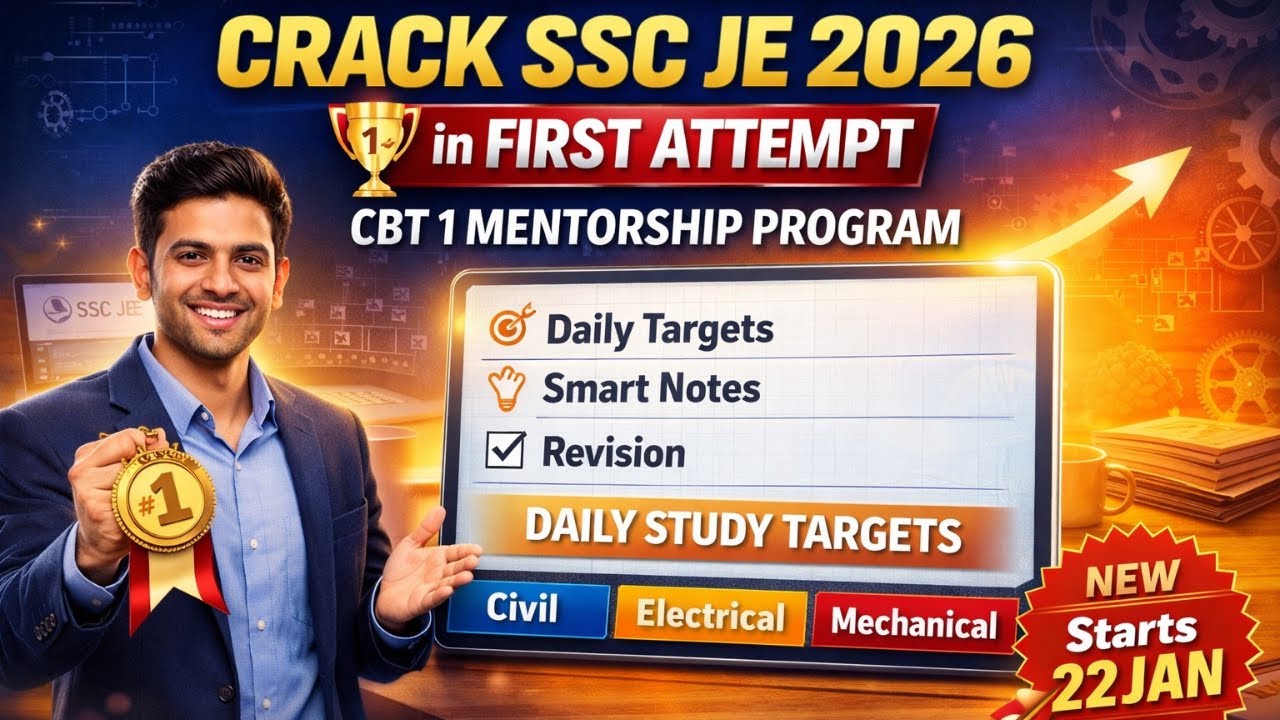 SSC JE 2026 Preparation Strategy That Actually Works | Daily Target Mentorship