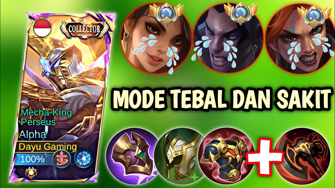 NYOBAIN ALPHA MODE SUSTAIN DAMAGE SAKIT LAWAN BRODY‼️GAMEPLAY ALPHA TERBARU‼️Mobile Legends