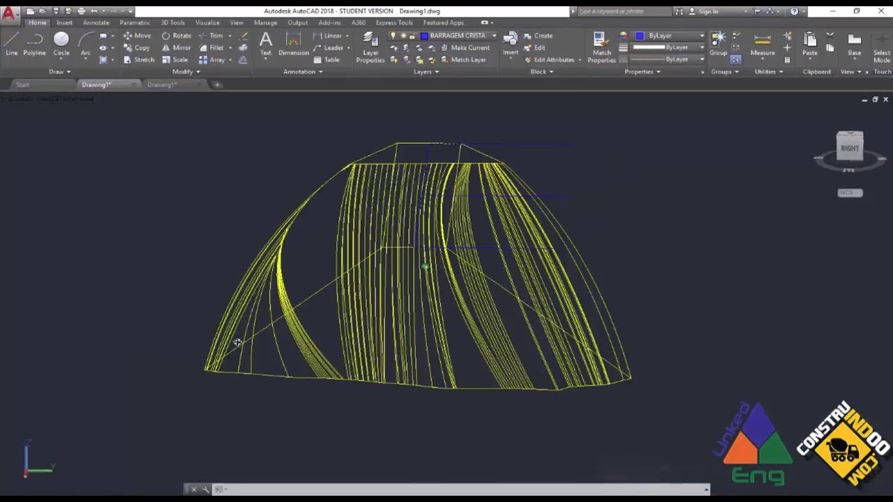 Cálculo de Volumes Complexos no AutoCAD