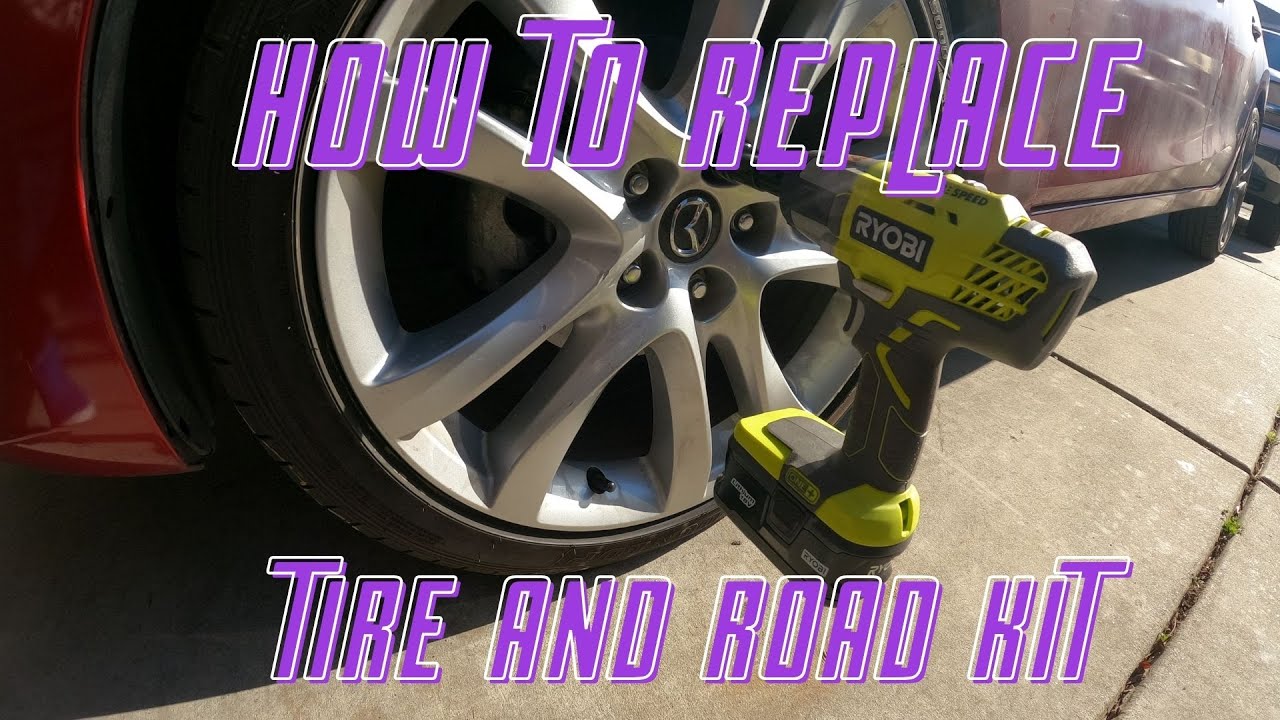How to replace tire and road kit