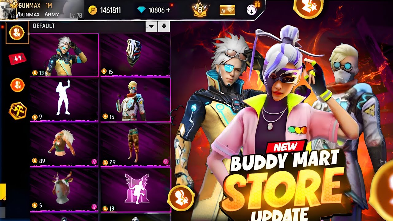 Next Buddy Mart Store Update 🔥| Buddy Mart Token New Rewards | Free Fire New Event | Ff New Event 