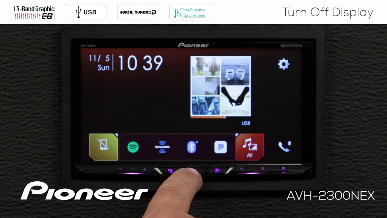 How To - Quickly Turn Off Display Pioneer AVH-NEX In Dash Receivers 2017