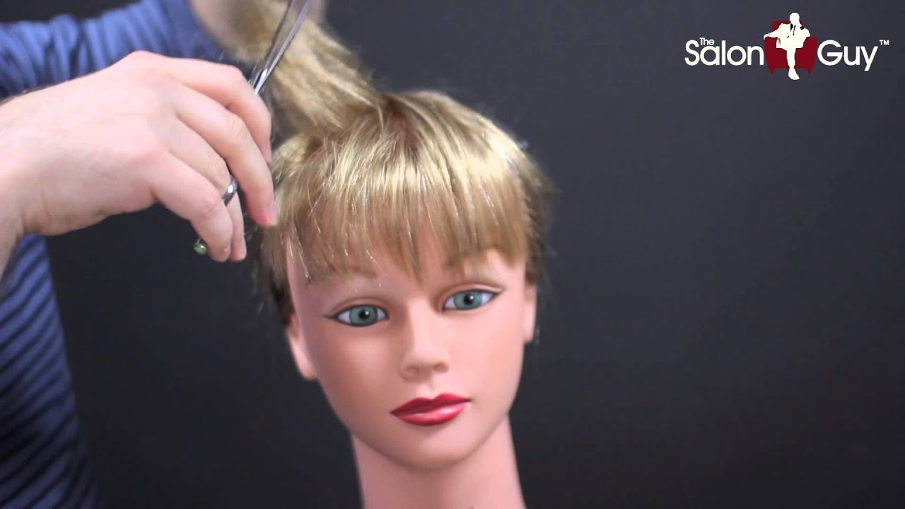 Wispy Bangs or Fringe - Peek a Boo Bangs Tutorial | TheSalonGuy