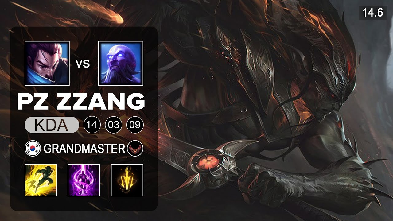 Yasuo vs Ryze Mid - KR Grandmaster - Patch 14.6 Season 14