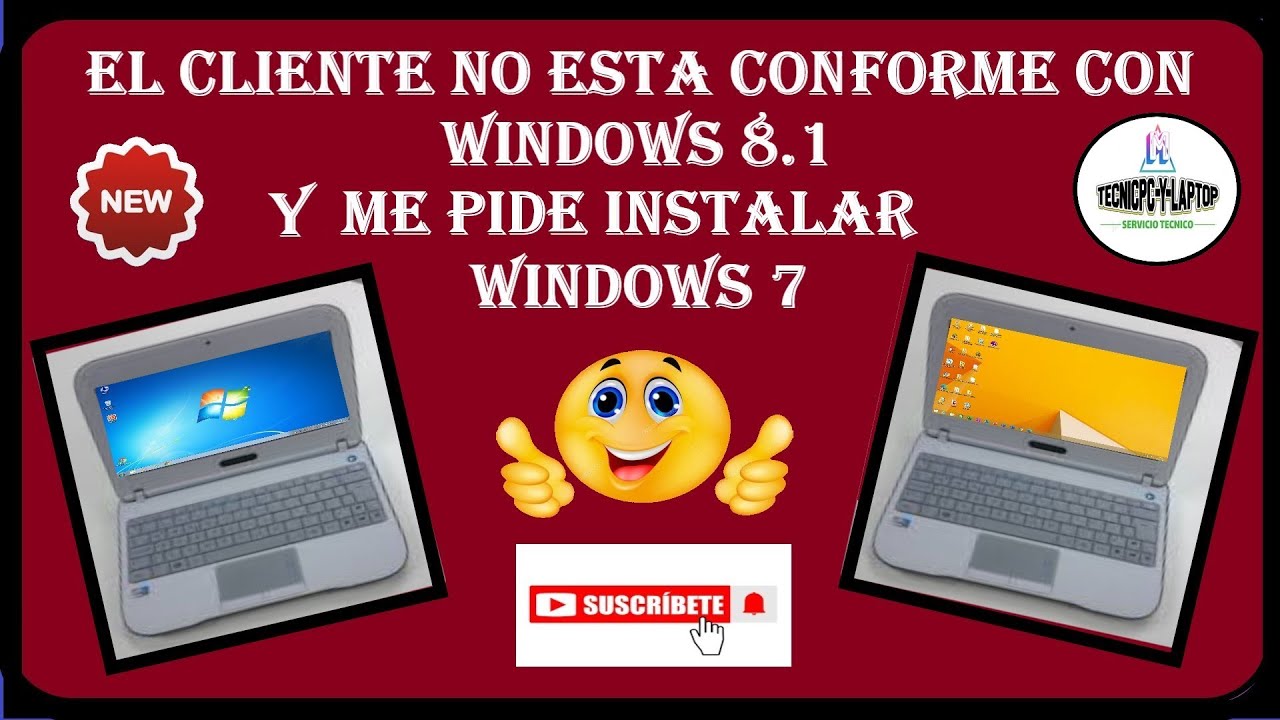 ✔️😎👉/EL CLIENTE NO ESTA CONFORME CON WINDOWS 8.1 Y NOS PIDE INSTALARLE WINDOWS 7/ #computerhardware