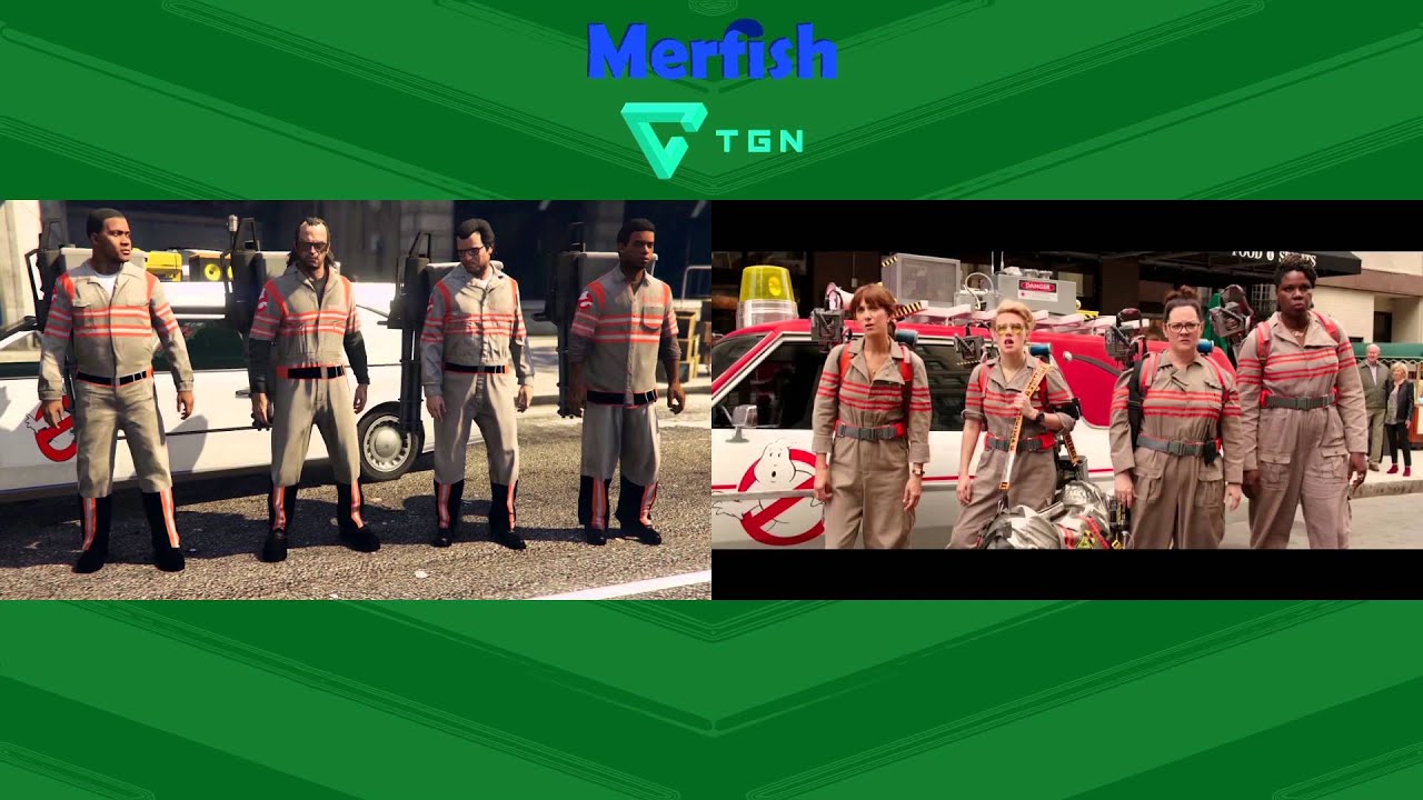 Ghostbusters Recreated in GTA V [Side by Side Comparison]
